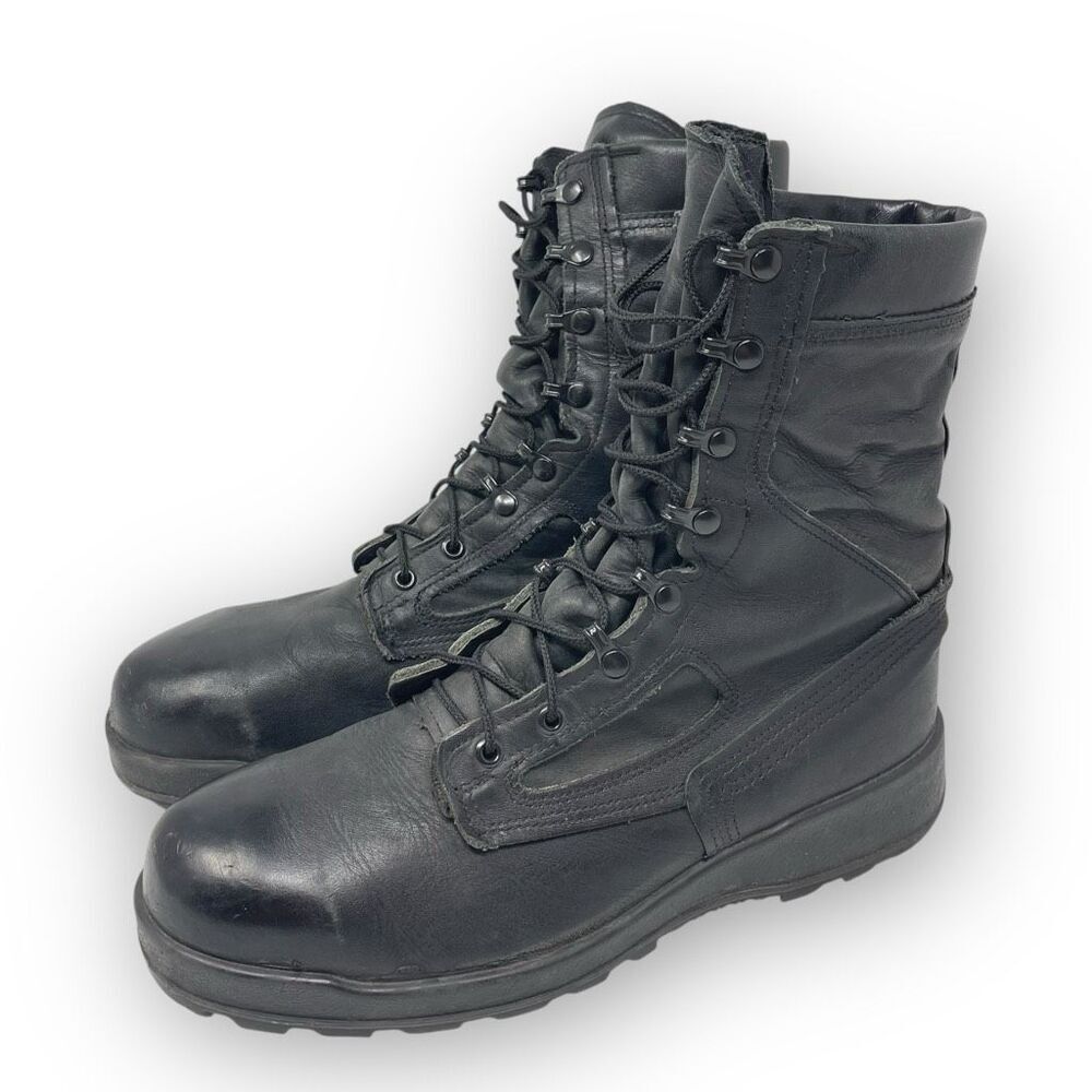 Belleville Military Steel Toe Boot 495 ST Black Leather Mens 11 R ASTM F 2413-18